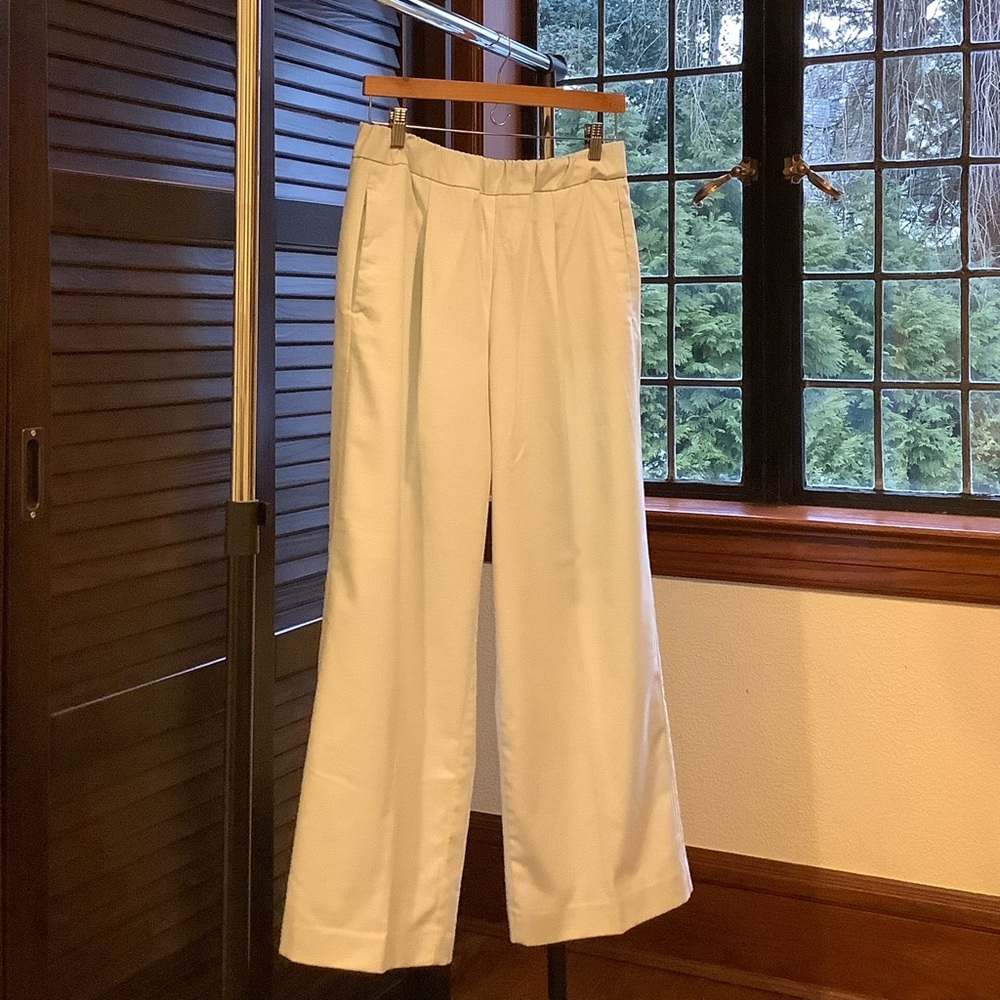 Ann Taylor The Petite Pull On Wide Leg Pant, Tidal Mist, MP